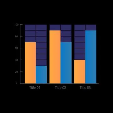 Manufacturing process efficiency infographic chart template for dark theme Stock Illustration