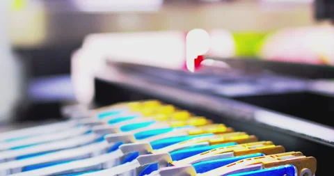 Manufacturing process in the field of microelectronics Stock Footage 337165621