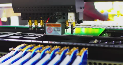 Manufacturing process in the field of microelectronics Stock Footage 337166381