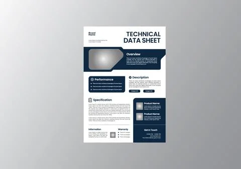 Manufacturing Product Specification Sheet Stock Illustration
