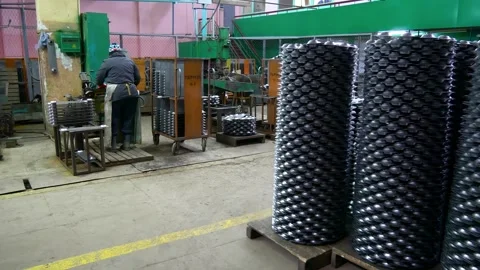 Manufacturing radiators for electric heaters and oil heaters. Stock Footage 269672995