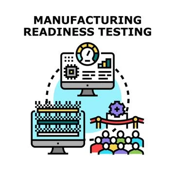 Manufacturing readiness testing process for product development 库存插图