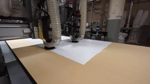 Manufacturing Vacuum Cut Plastic Stock Footage 71046642