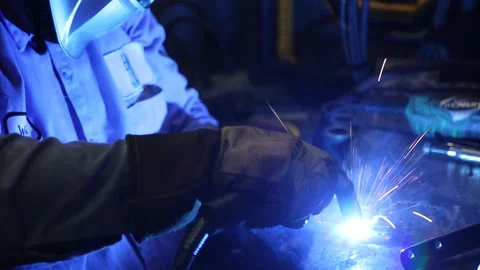 Manufacturing - Welding Stock Footage 197446067