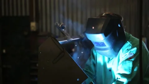 Manufacturing - Welding Stock Footage 197446068