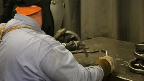 Manufacturing - Welding Stock Footage 197446070