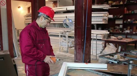 Manufacturing Worker at Work Stock Footage 20619592