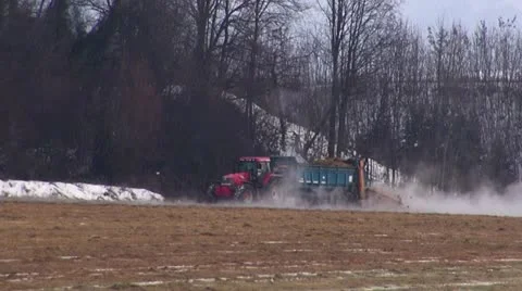 Manure Spreader Stock Footage 20521306