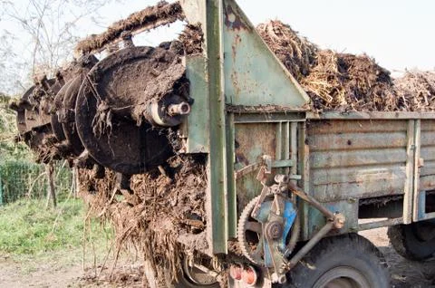 Manure spreaders Stock Photos