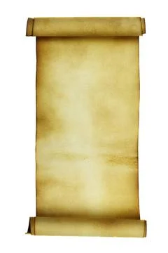 Manuscript Ancient scroll isolated over a white background Copyright: xZoo... Stock Photos