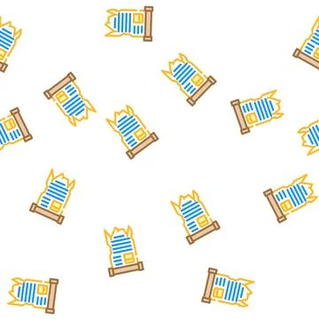 Manuscript ancient vector seamless pattern 스톡 일러스트