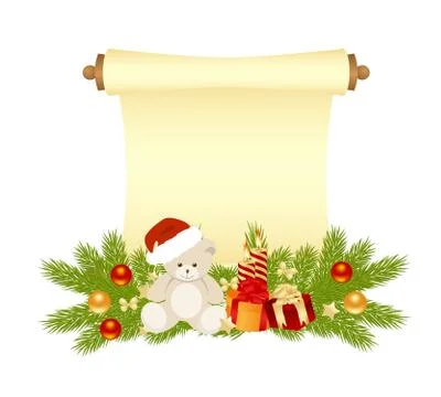 Manuscript christmas Stock Illustration