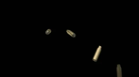 Many .30-06 Shells Ejecting W/Alpha Video stock 20613971