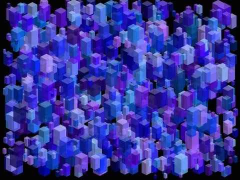 Many 3D solids background 스톡 일러스트