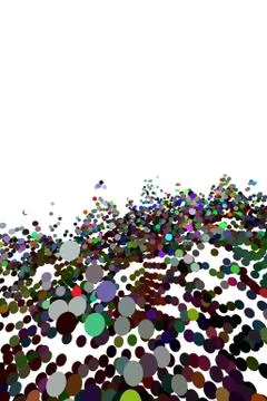Many 3d spherical shape in a white space. For medical concept, pharmaceutical 库存插图