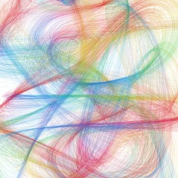 Many abstract colorful lines Stock Illustration