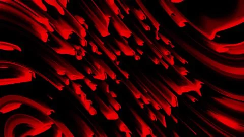 Many abstract comets fall at high speed, 3d rendering. Virtual asteroid rain Illustrazione stock