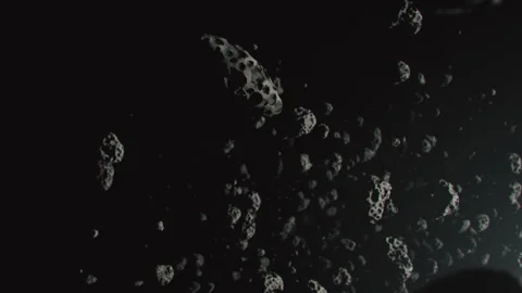 Many Asteroids In The Space Stock-Footage 240393804