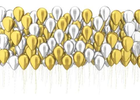 Many balloons Illustrazione stock