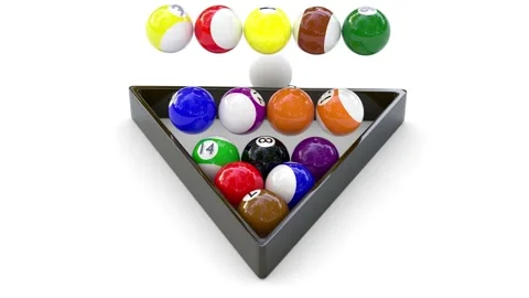 Many balls fall in triangle Stock Footage 316624380