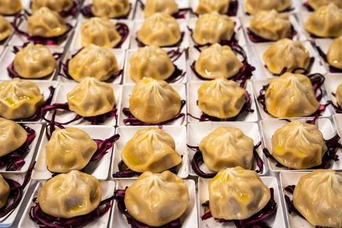 Many bao Foto stock