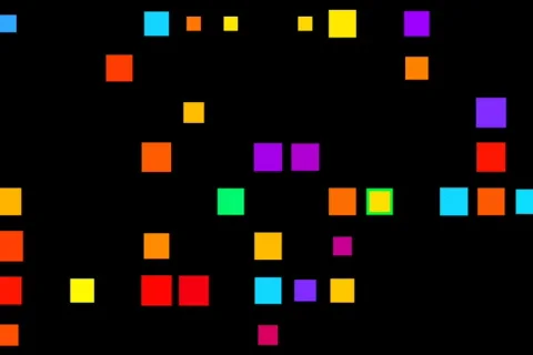 Many big squares  Stock Footage 308811