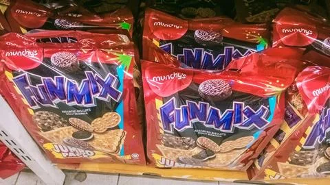 Many biscuits of various types Stock Photos