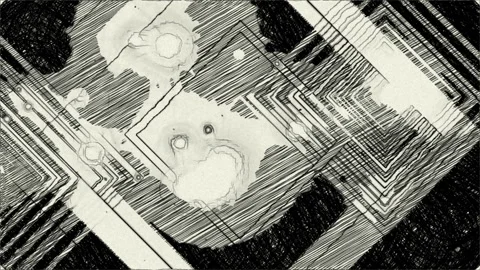 Many blocks hand draw animation Stock Footage 230931935