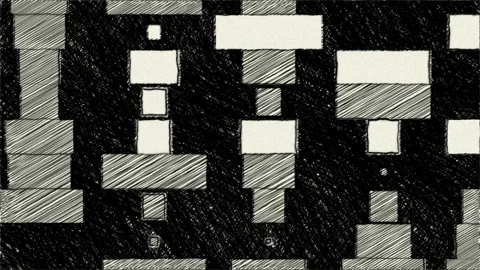 Many blocks hand draw animation Stock Footage 230932574