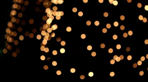 Many Bokeh circles at night Video stock 58669803