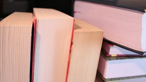 Many books Stock Footage 731617