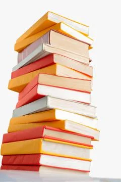 Many books Stock Photos