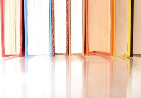 Many books Stock Photos
