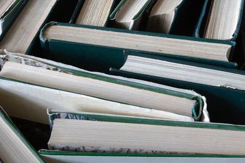 Many books Stock Photos