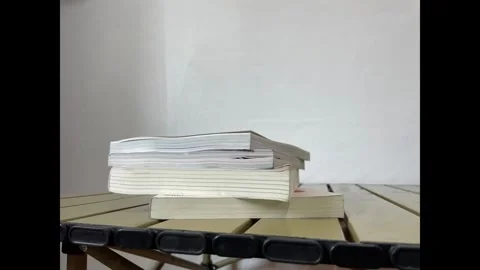 Many books in stop motion seen. Stock Footage 305979278
