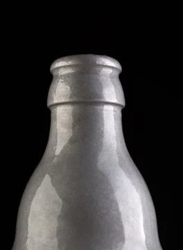 Many bottles on black background studio shot 스톡 사진