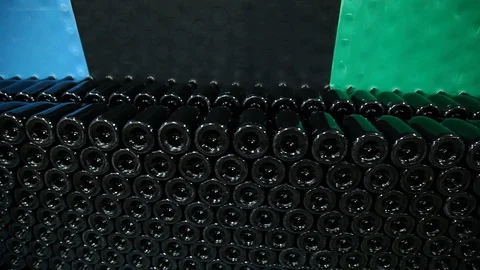 Many bottles Stock Footage 113267320