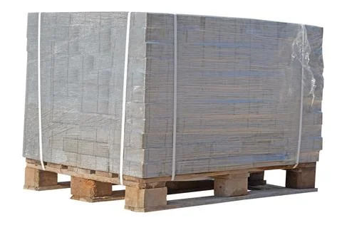 The many bricks on a white Stock Photos