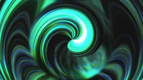 Many bright twisting glow lines, abstract computer generated backdrop, 3D render Stock Illustration