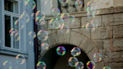 Many bubbles in the air Stock Footage 67937270