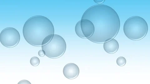 Many bubbles flying on the blue sky Stock Footage 290091093