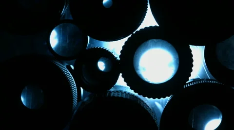 Many camera lens next to each other. Blackmagic 4k camera footage Video stock 64349648