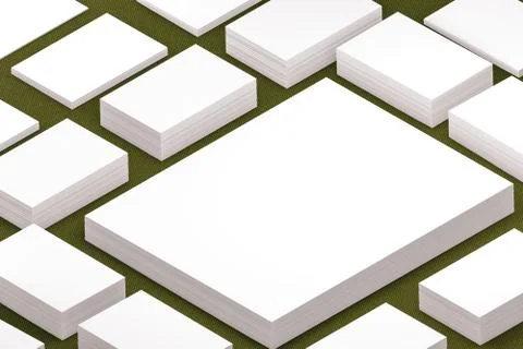 Many cards stack of paper template to presentation Stock Illustration