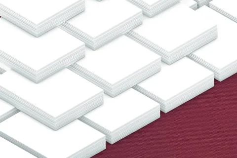 Many cards stack of paper template to presentation Illustrazione stock