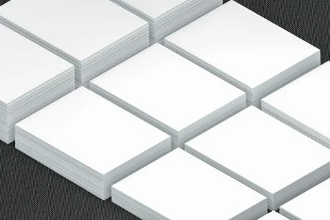 Many cards stack of paper template to presentation Illustrazione stock