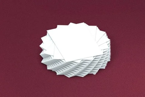 Many cards stack of paper template to presentation Illustrazione stock
