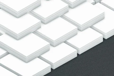 Many cards stack of paper template to presentation Illustrazione stock