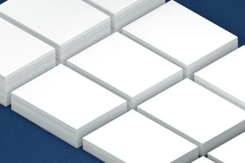 Many cards stack of paper template to presentation Stockillustratie