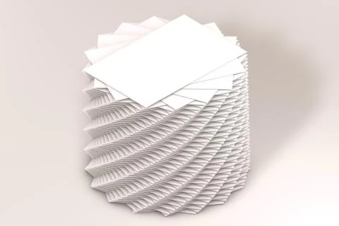 Many cards stack of paper template to presentation Illustrazione stock