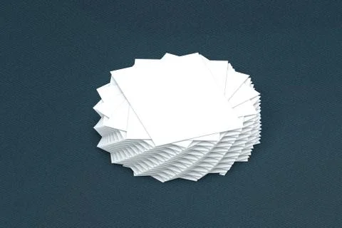 Many cards stack of paper template to presentation Illustrazione stock